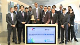 Das Velneva Team beim Handelsstart an der NYSE Euronext