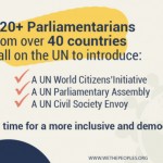 Aufrug von mehr als 120 Parlamentariern aus über 40 Ländern zur Umgestaltung der UNO. Quelle: We The Peoples.