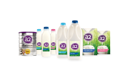 Das gesamte Sortiment der A2 Milk Company. Quelle & Rechte: A2 Milk Company